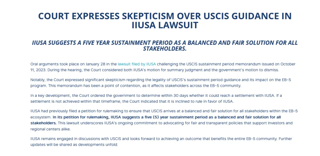 EB-5新政或將迎來重大調整！