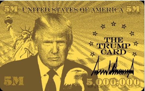 特朗普500萬美元金卡的網站上線！