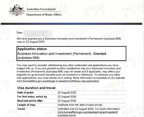 喜訊 | 美成達188C投資人888永居順利獲批！