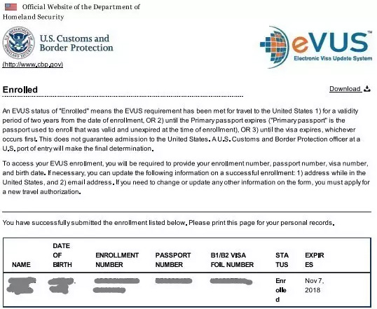 注意：持十年美國簽證前往塞班，必須登記EVUS!